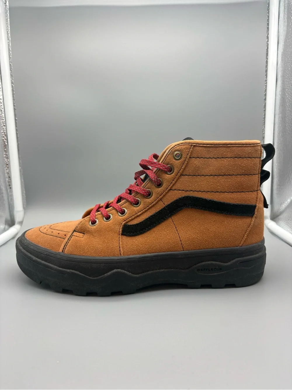 Vans | Sentry Sk8-Hi WC Hiker Suede Shoes - Brown Black ; Womens 8